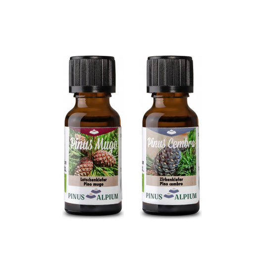 Starter-Duo: Bio-Latschenkieferöl und Bio-Zirbenöl, je 20 ml